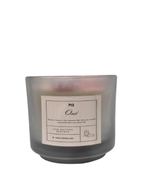 Bougie Parfumée au Oud  -  Pot en Verre Épurén 295g