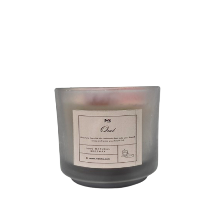 Bougie Parfumée au Oud  -  Pot en Verre Épurén 295g