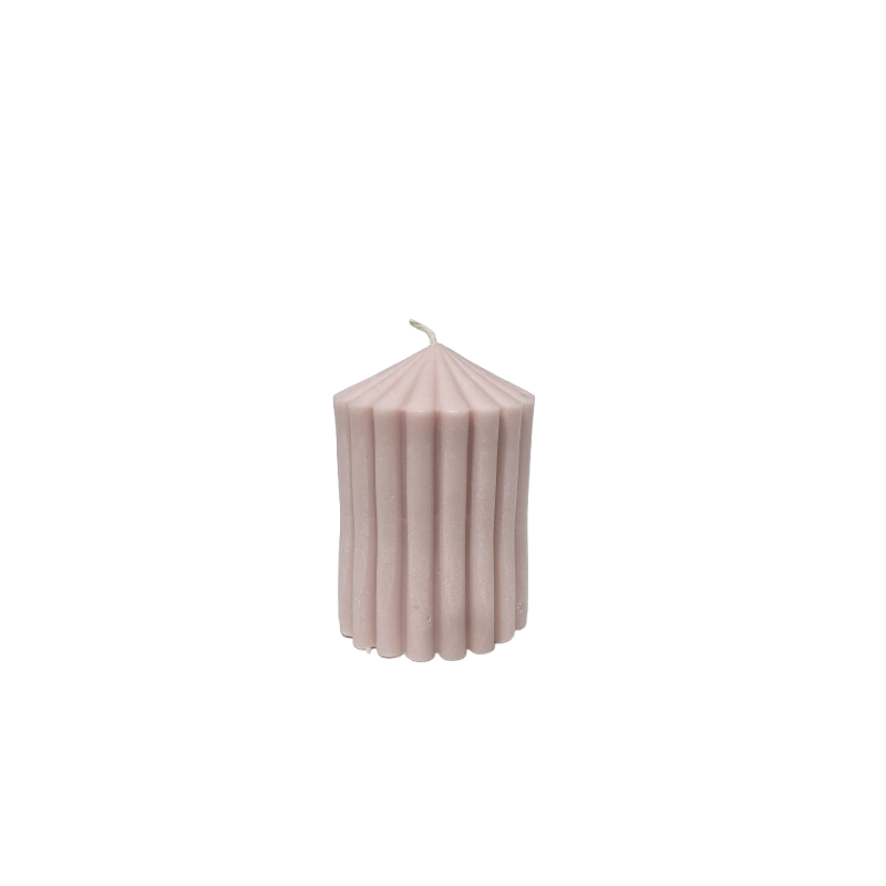 Bougie Parfumée BIO | Cylindrique Striée