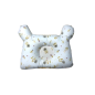 Coussin Bébé Anti-Tête Plate – Design Ours avec Motif Fleuri