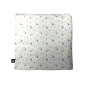 Couette Bébé 120x80 cm – Double Face Coton Fleuri & Velours Moutarde