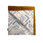 Couette Bébé 120x80 cm – Double Face Coton Géométrique & Velours Marron