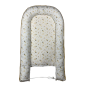 Cocon Bébé 110x73 cm – Nid Réversible Coton Fleuri & Velours Moutarde Ultra Doux Cocon Bébé 110x73 cm – Nid Réversible Coton Fleuri & Velours Moutarde Ultra Doux