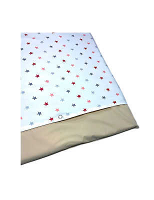 Tapis à Langer Bébé 80x50 cm – Coton Étoilé avec Intérieur Imperméable
