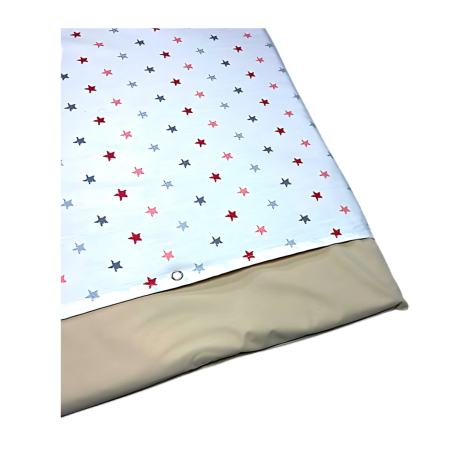 Tapis à Langer Bébé 80x50 cm – Coton Étoilé avec Intérieur Imperméable