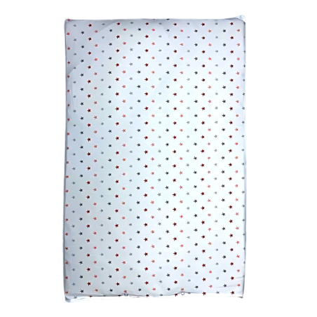 Tapis à Langer Bébé 80x50 cm – Coton Étoilé avec Intérieur Imperméable