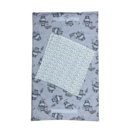 Tapis de change pour bébé 80x50 cm – Coton et doublure imperméable