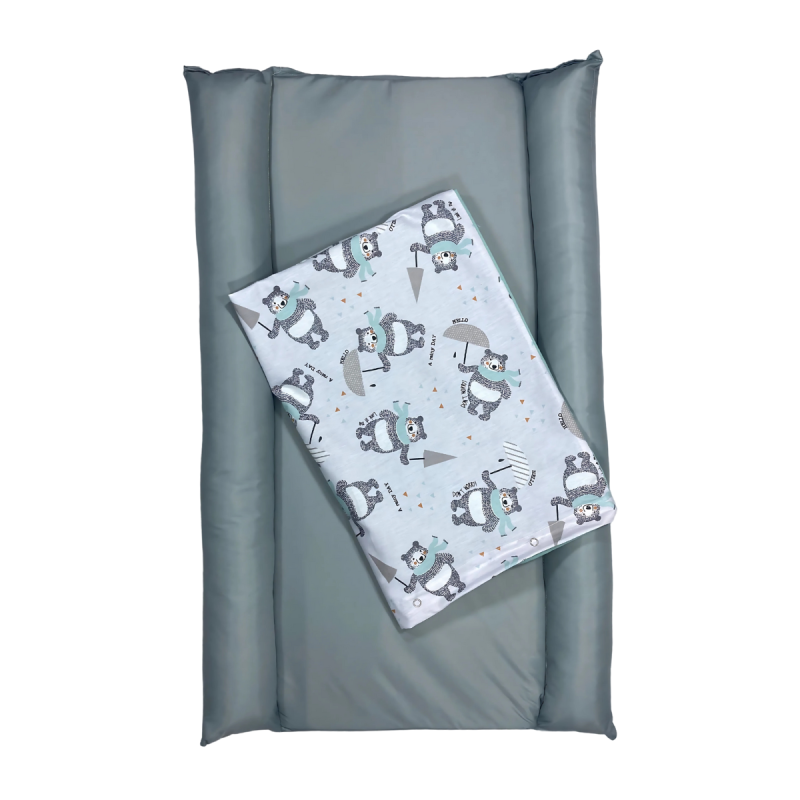 Tapis de change pour bébé 80x50 cm – Coton avec protection imperméable