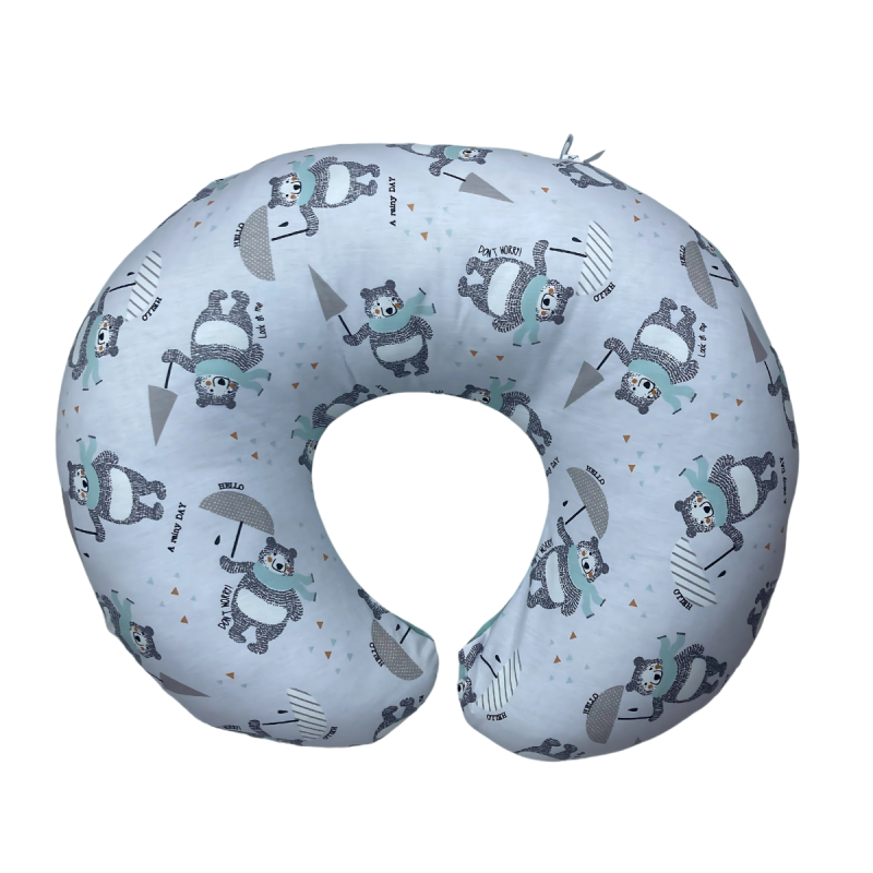 Coussin d’Allaitement pour Maman Bébé – 70cm x 60cm | 100% Coton – Motif Oursons & Uni Vert Coussin d’Allaitement pour Maman Bébé – 70cm x 60cm | 100% Coton – Motif Oursons & Uni Vert
