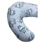 Coussin d’Allaitement pour Maman Bébé – 70cm x 60cm | 100% Coton – Motif Oursons & Uni Vert d’Eau Coussin d’Allaitement pour Maman Bébé – 70cm x 60cm | 100% Coton – Motif Oursons & Uni Vert d’Eau
