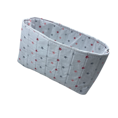 Panier de Rangement Bébé – 100% Coton – Motif Étoiles Multicolores