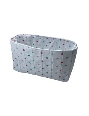 Panier de Rangement Bébé – 100% Coton – Motif Étoiles Multicolores