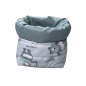 Panier de Rangement Bébé – Coton & Doublure Imperméable – Motif Oursons