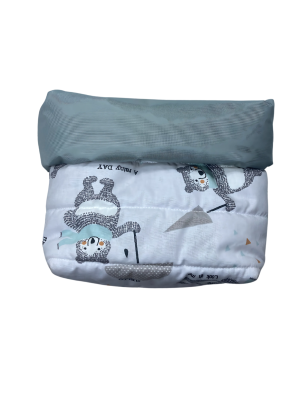 Panier de Rangement Bébé – Coton & Doublure Imperméable – Motif Oursons