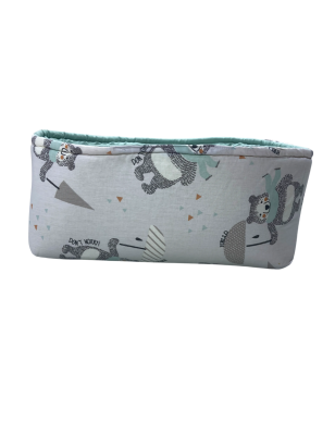 Panier de Rangement Bébé – 100% Coton – Motif Oursons Mignons