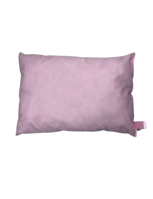 Coussin Bébé – 100% Coton – Motif Étoiles & Uni Rose | 45 x 30cm