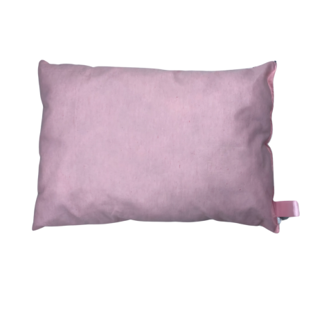 Coussin Bébé – 100% Coton – Motif Étoiles & Uni Rose | 45 x 30cm