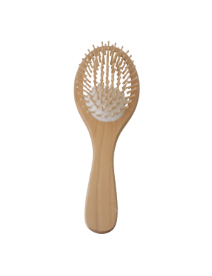 Brosse cheveux Pneumatique en Bois - Ronde