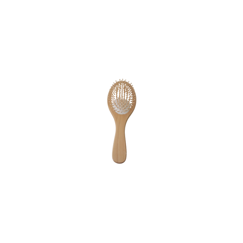 Brosse cheveux Pneumatique en Bois - Ronde